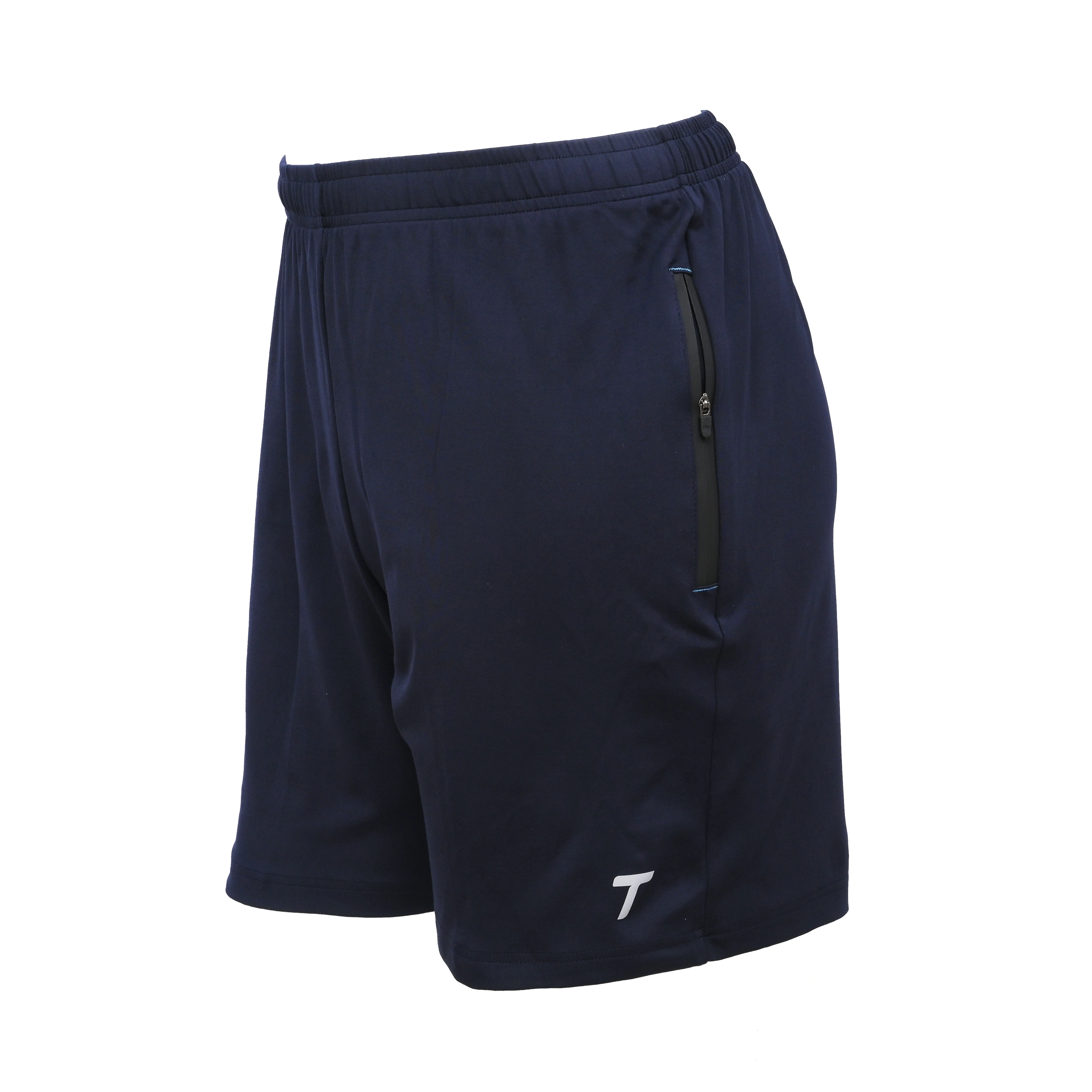 Total Men's Sports Shorts 8130 | Quick-Drying Fabric &amp; Zippered Pockets for Running-DARK BLUE-L-3