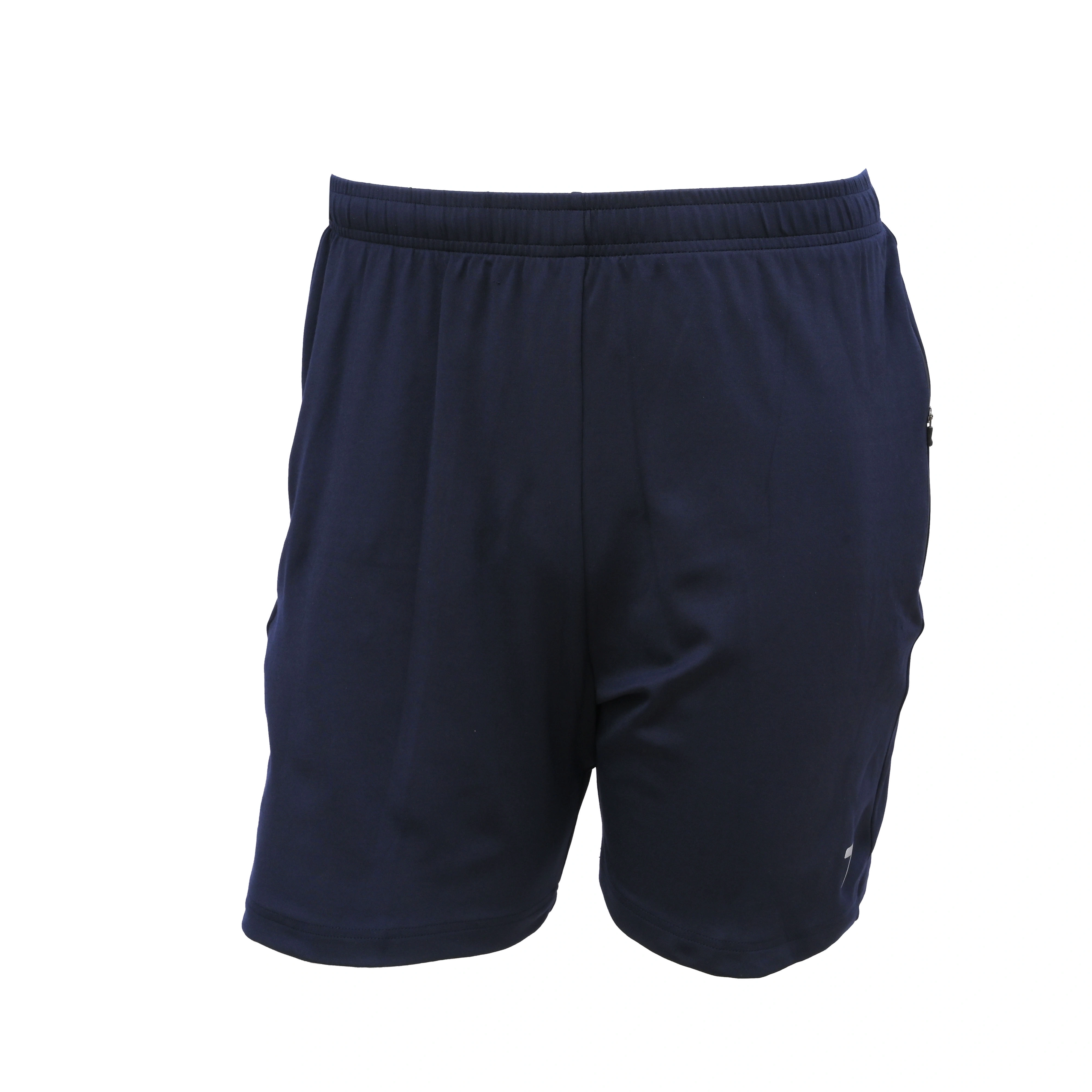 Total Men's Sports Shorts 8130 | Quick-Drying Fabric &amp; Zippered Pockets for Running-M-DARK BLUE-1