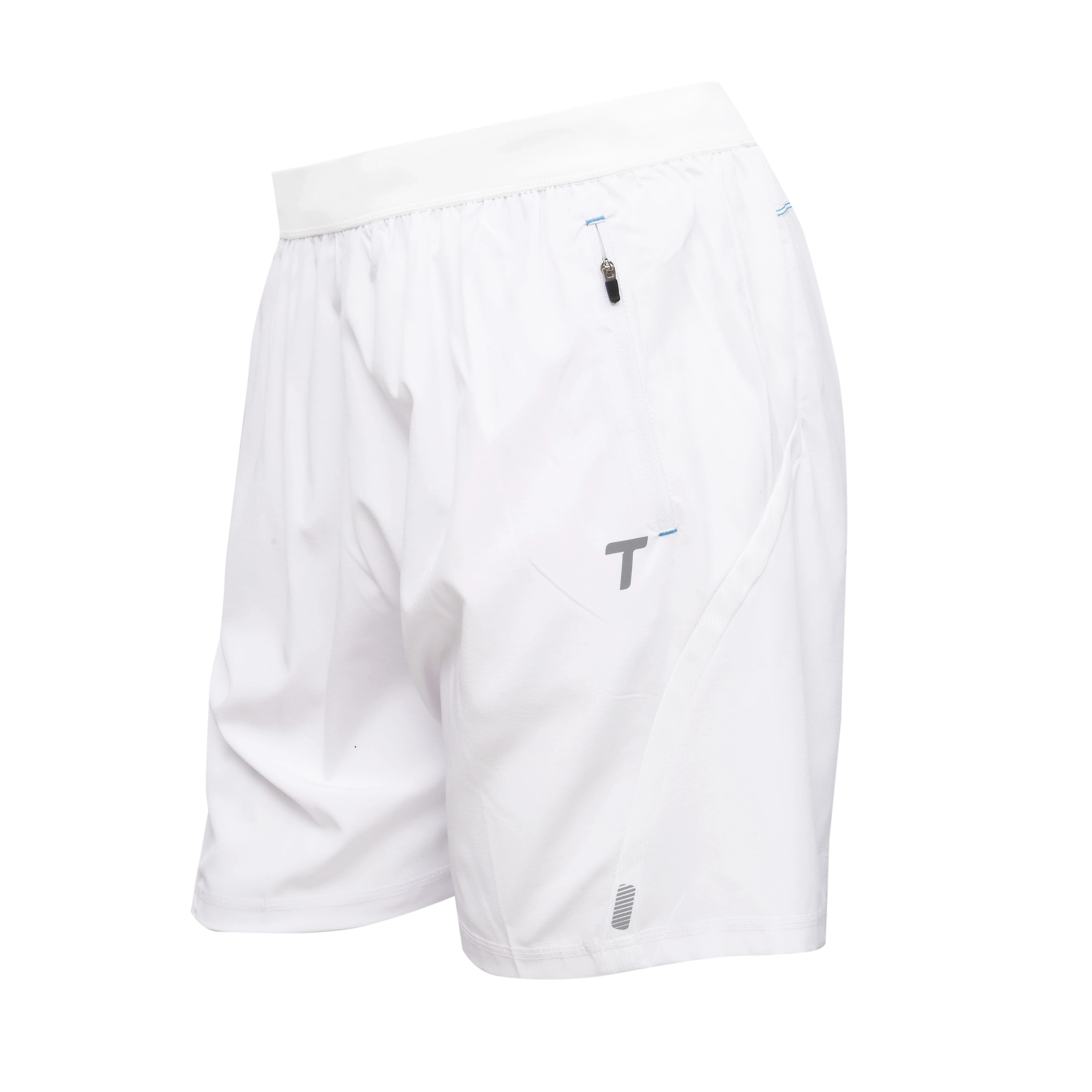 Total Men's Athletic Shorts 8131 | Breathable &amp; Moisture-Wicking with Elastic Waistband-M-WHITE-3