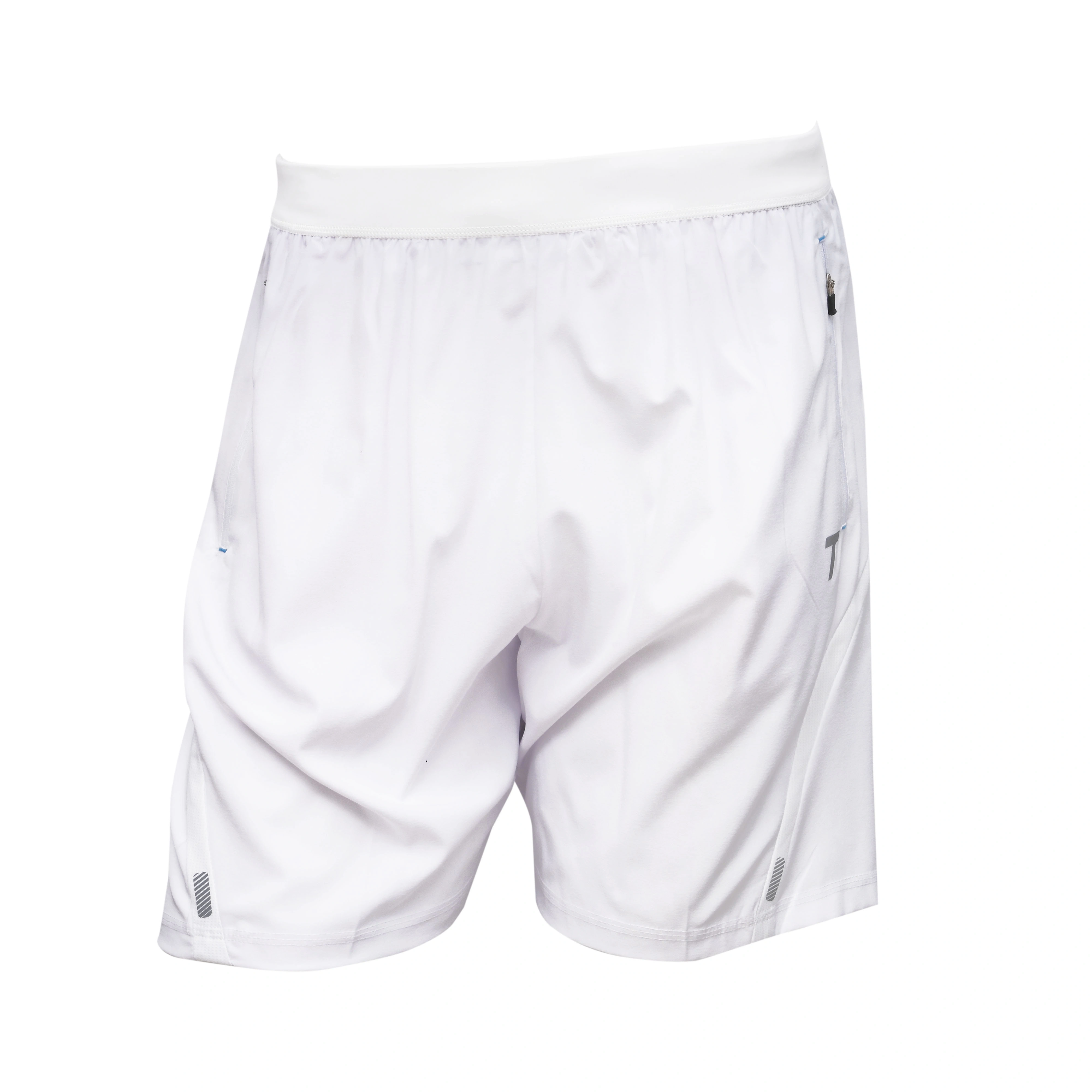 Total Men's Athletic Shorts 8131 | Breathable &amp; Moisture-Wicking with Elastic Waistband-XL-WHITE-1