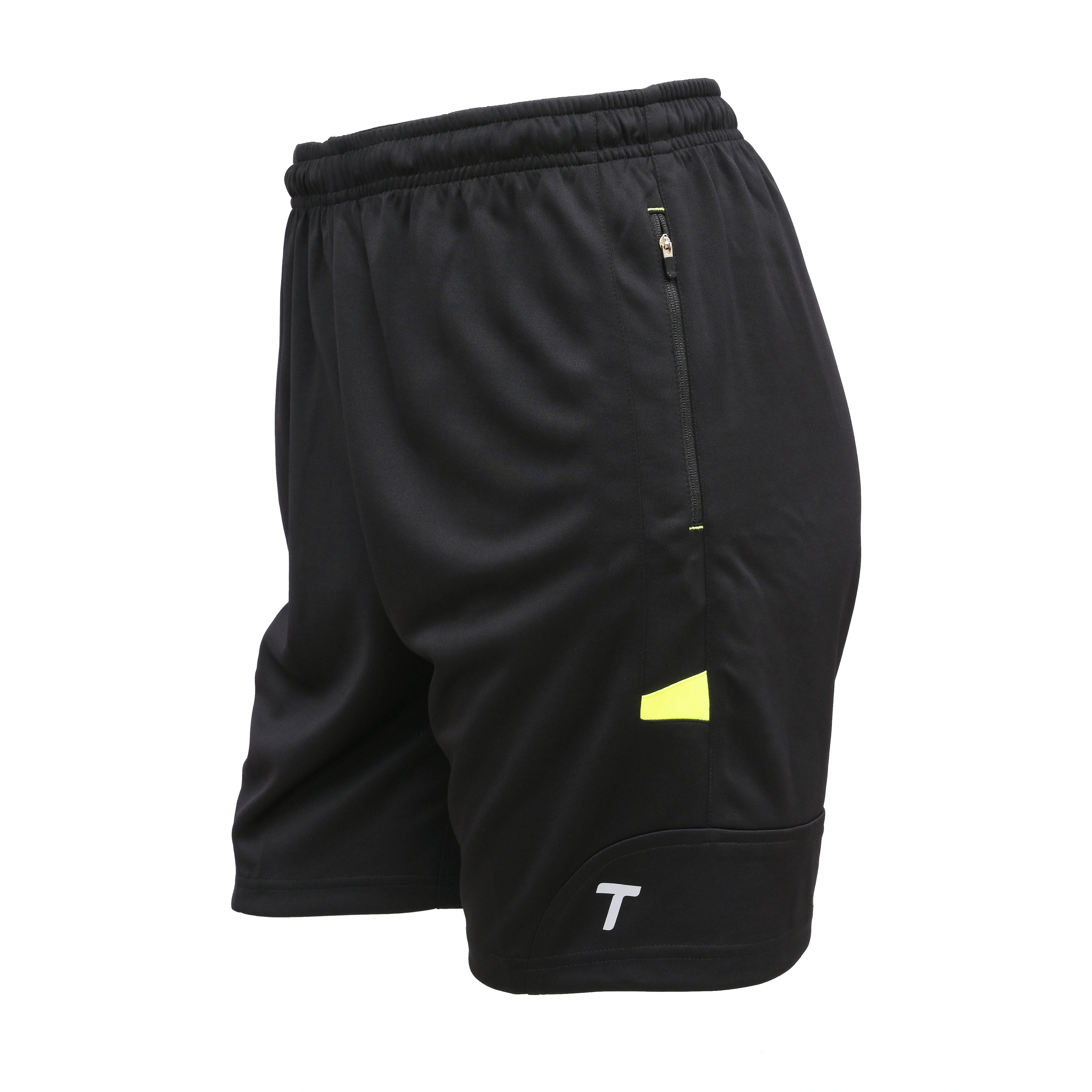 Total Men's 8215 Pro Fit Shorts | Lightweight, Breathable, &amp; Durable with Zipper Pockets-BLACK-L-3