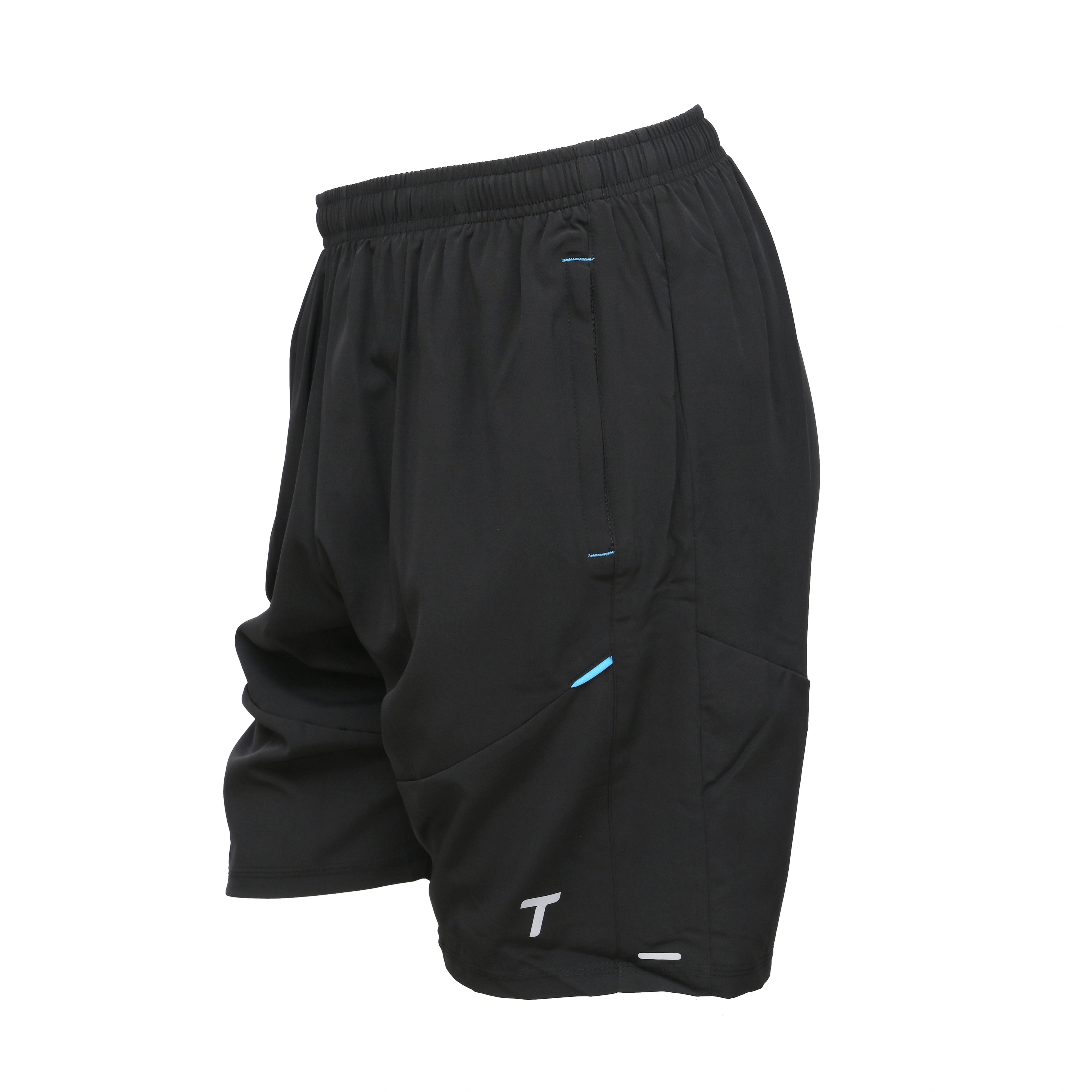 Total Ultra Run 8117 Men's Running Shorts | Ergonomic Fit &amp; 4-Way Stretch Fabric-XXL-BLACK-3