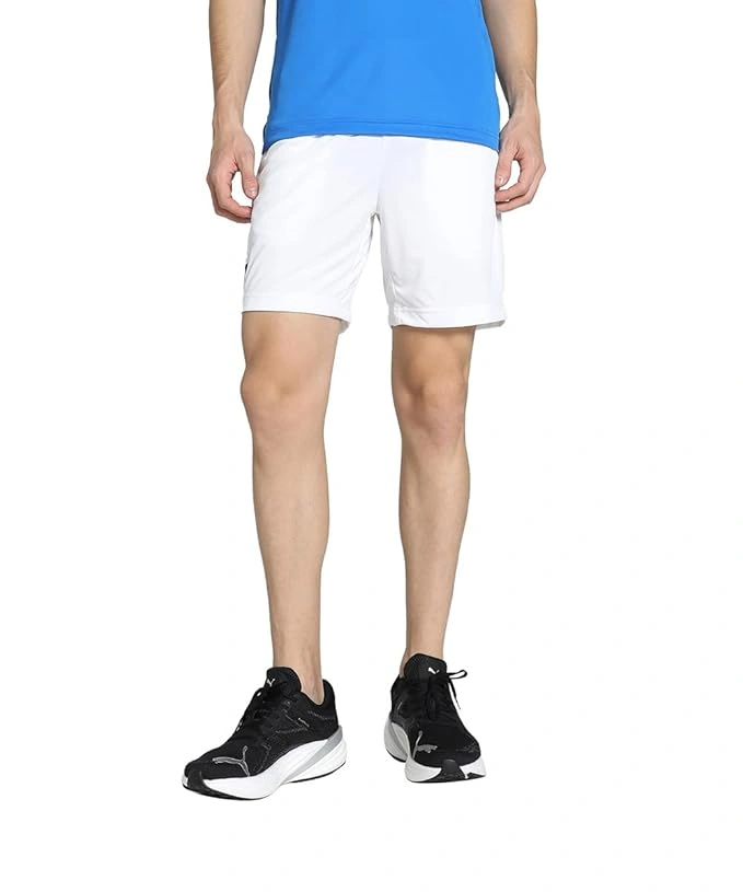 Puma CR Teamwear Men's Cricket Shorts: Stay Cool and Comfortable on the Pitch with Performance-Driven Design-L-White-1