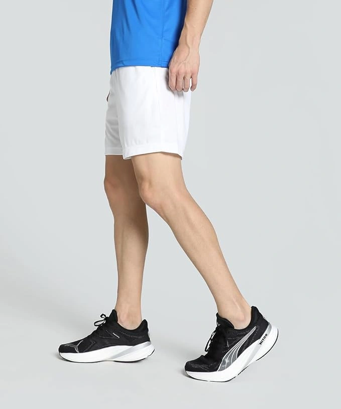 Puma CR Teamwear Men's Cricket Shorts: Stay Cool and Comfortable on the Pitch with Performance-Driven Design-L-White-3