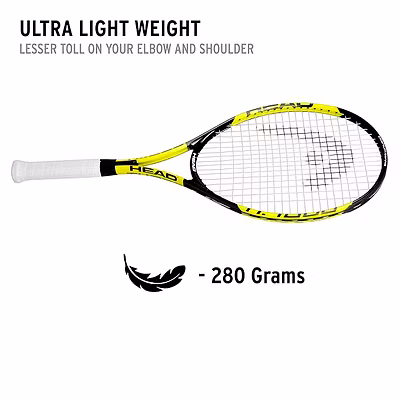 HEAD Graphite Ti.1000 Tennis Racquet-BLACK YELLOW-2
