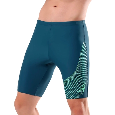 Speedo Men's Endurance 10 Medley Logo Jammer-DARKTEAL / HARLEQUINGREEN-34-1