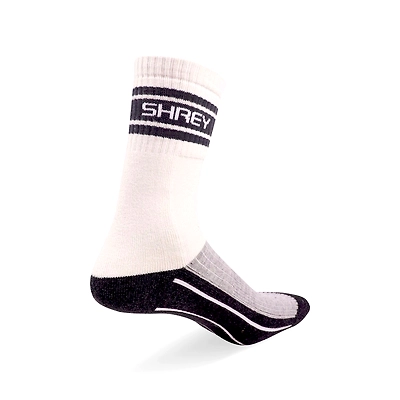 SHREY PREMIUM Grip PLUS CRICKET SOCKS for MENS-GREY/WHITE-8-11-1