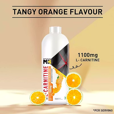MuscleBlaze Liquid L-Carnitine-orange-450ml-1