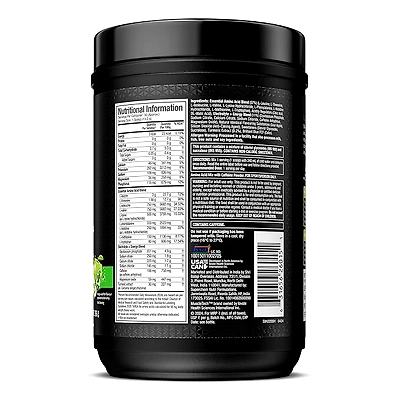 MuscleTech EAA + Energy Powder: Essential Amino Acids, 100mg Caffeine, Electrolyte Replenishment, 7.4g EAA, 4.5g BCAA, 3g Leucine, Sour Apple, 30 Servings-SOURAPPLE-396 gm-3