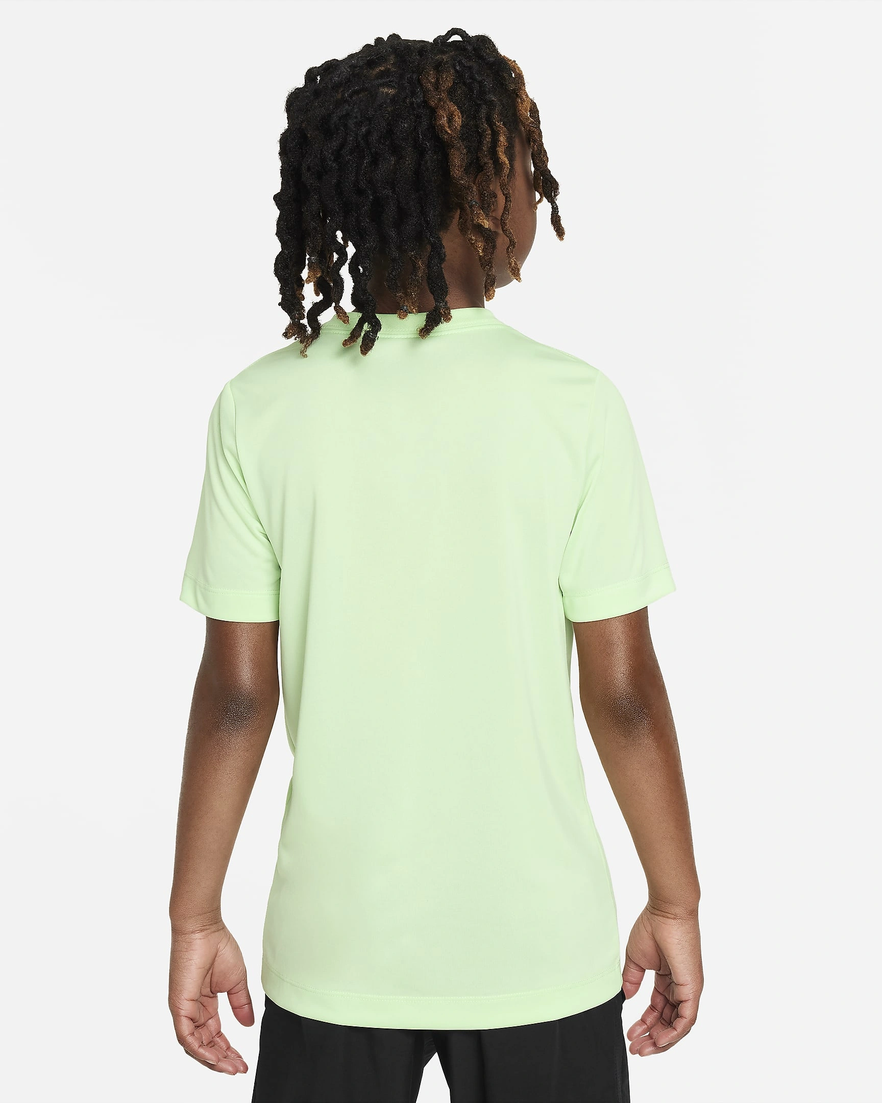 Nike Dri-FIT Legend Older Kids' Training T-Shirt: Breathable Performance Wear-Vapour Green-L-3