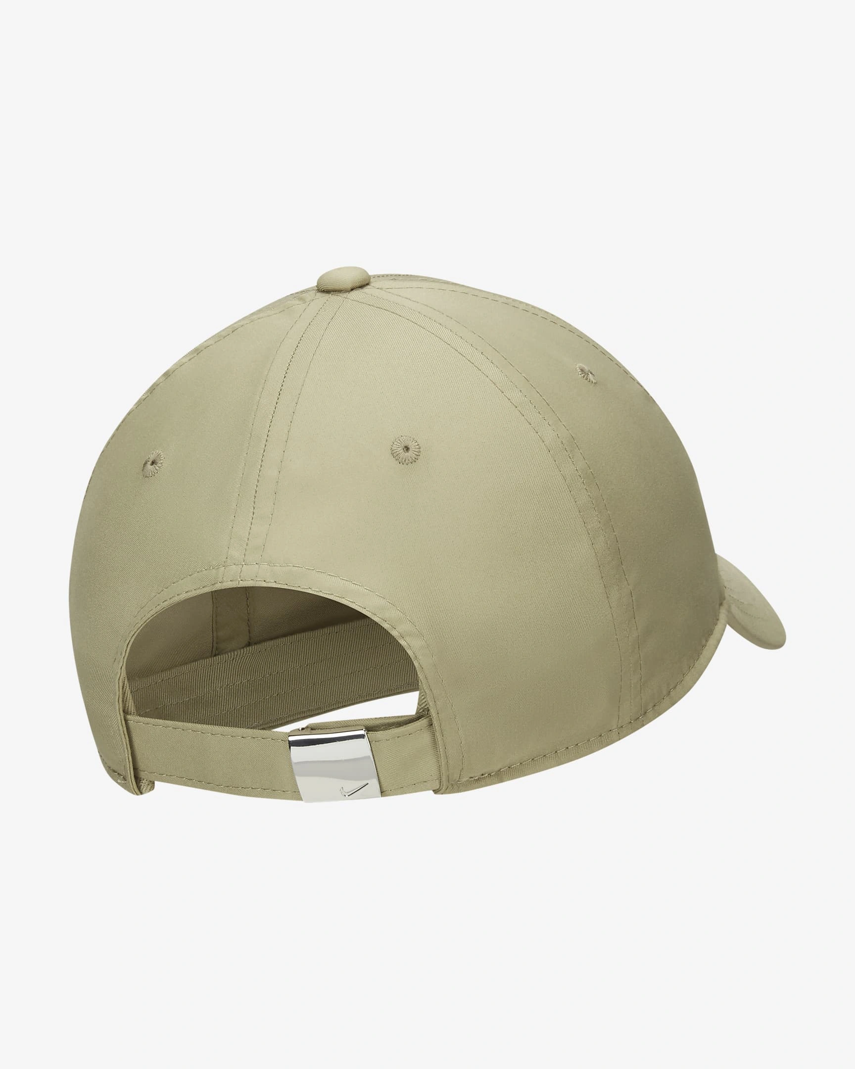 Nike Dri-FIT Club Unstructured Metal Swoosh Cap-Neutral Olive/Metallic Silver-3