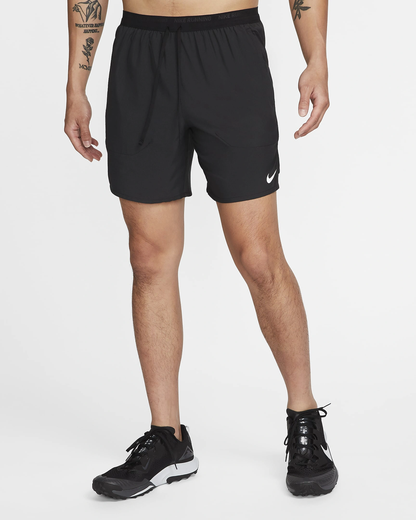 Nike Dri-FIT Stride Men's 18cm Brief-Lined Running Shorts-Black/Black-L-1