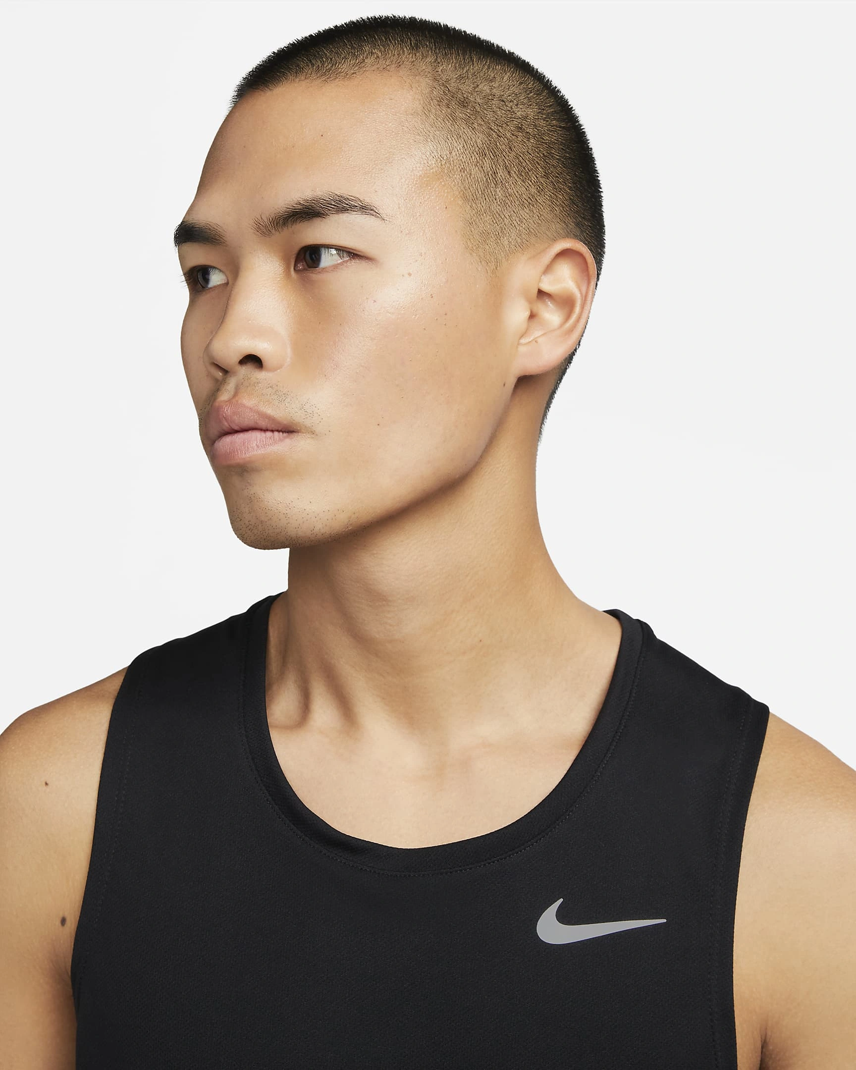 Nike Dri-FIT Miler Men's Running Tank-Black-L-5