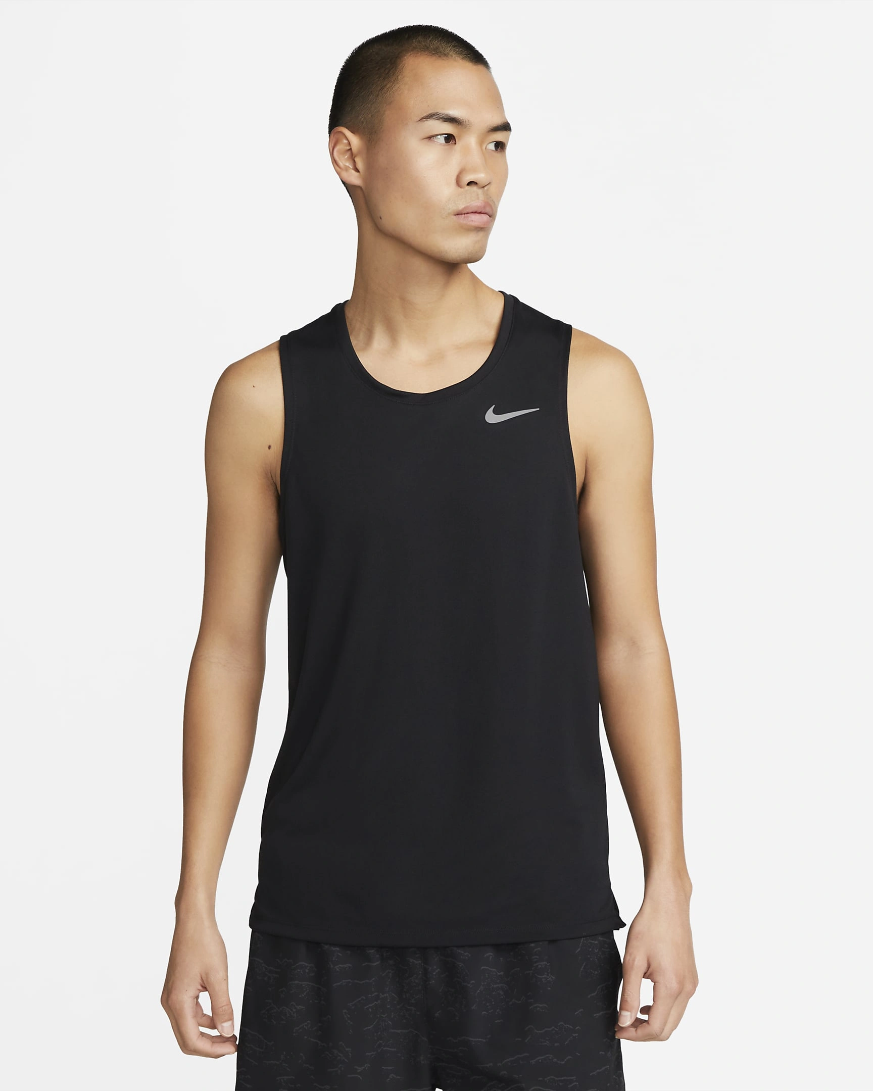 Nike Dri-FIT Miler Men's Running Tank-M-Black-1