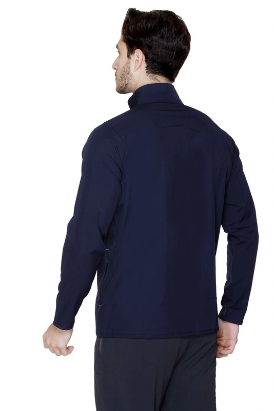 TOTAL Men's Full Sleeve Polyester Blend Bomber Jacket-M-NAVY-3