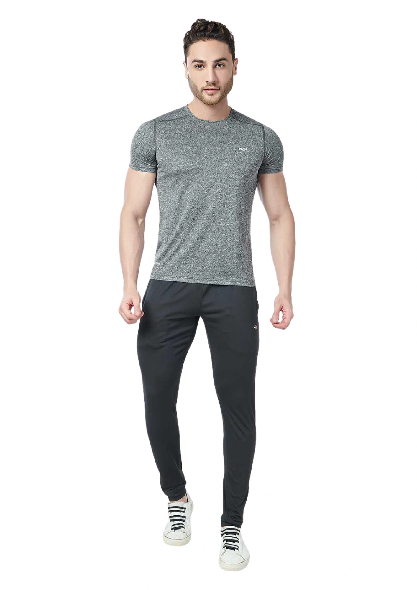 Berge Men Instadry Athletic Fit Track Pant-BLACK-M-1