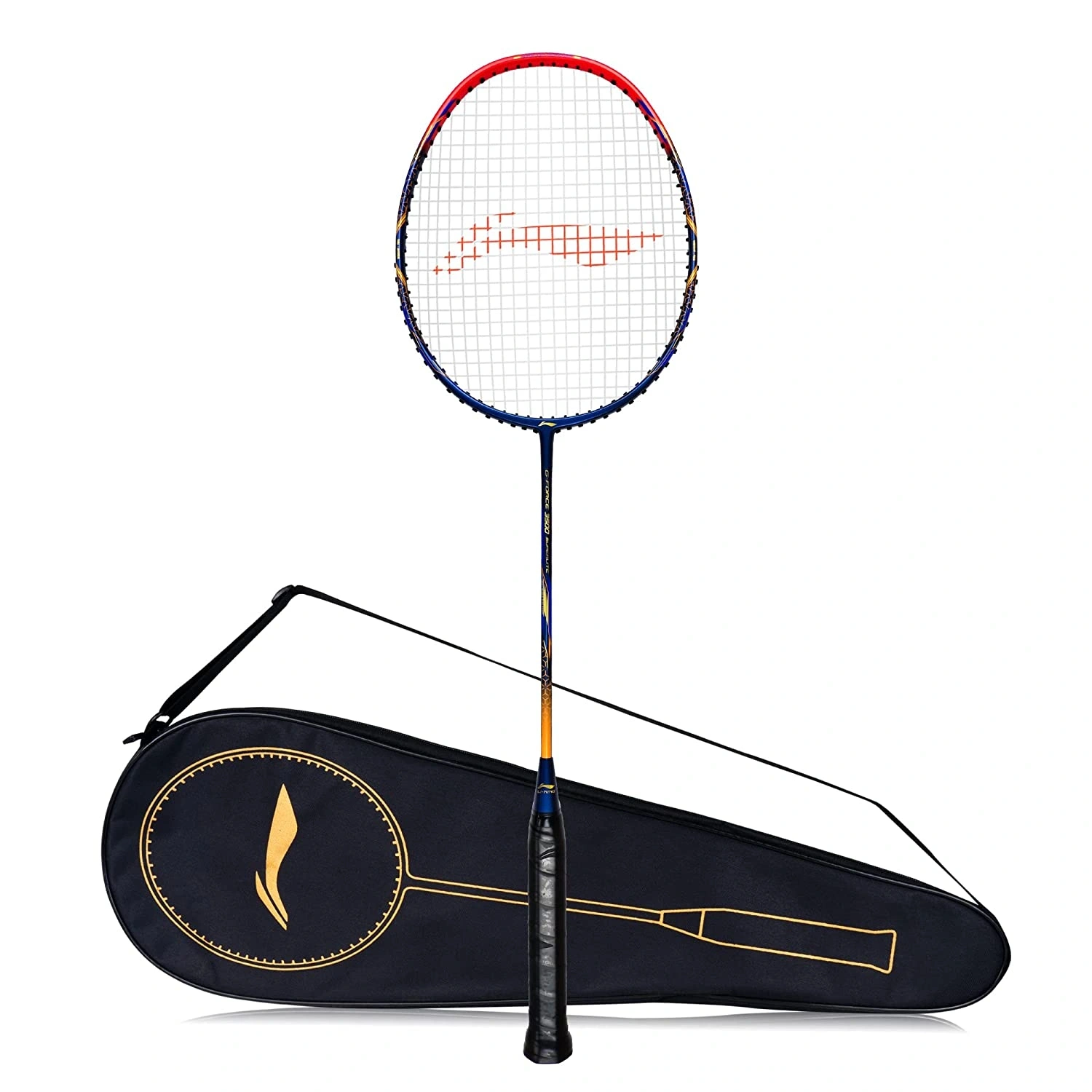 Li-Ning G-Force 3500 Superlite Unstrung Badminton Racquet-NAVY RED-FS-4