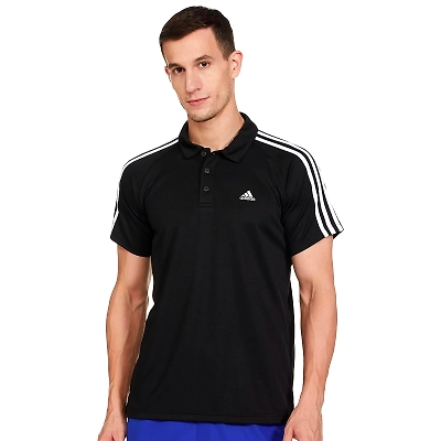 Adidas Men's Fitted Polo Shirt: Sweat-Wicking and Stylish Performance Polo Shirt for the Gym, Golf Course, or Everyday Wear-32089