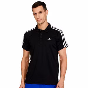 Adidas Men's Fitted Polo Shirt: Sweat-Wicking and Stylish Performance Polo Shirt for the Gym, Golf Course, or Everyday Wear