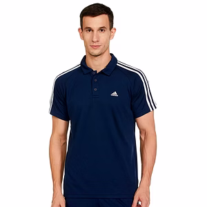 Adidas Men's Fitted Polo Shirt: Sweat-Wicking and Stylish Performance Polo Shirt for the Gym, Golf Course, or Everyday Wear