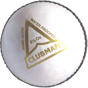 GRASSHOPPER Clubman Cricket Leather Ball: Premium Grade Alum Tanned Leather Cricket Ball (Red and White)