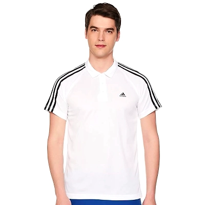 Adidas Polyester Polo Neck Polo T-Shirt-33006