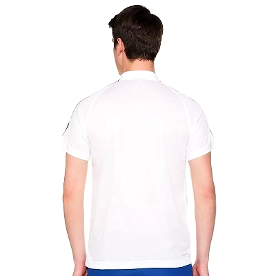 Adidas Polyester Polo Neck Polo T-Shirt-WHITE-XL-2
