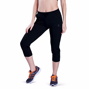 LAASA SPORTS WOMEN'S ESSENTIAL COTTON CAPRIS