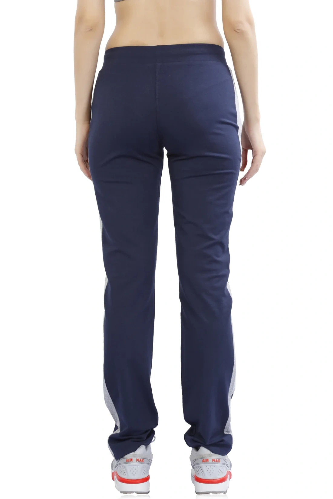 LASSA WOMEN'S SOLID REGULAR FIT TRACK PANT-3XL-Navy Blue-4