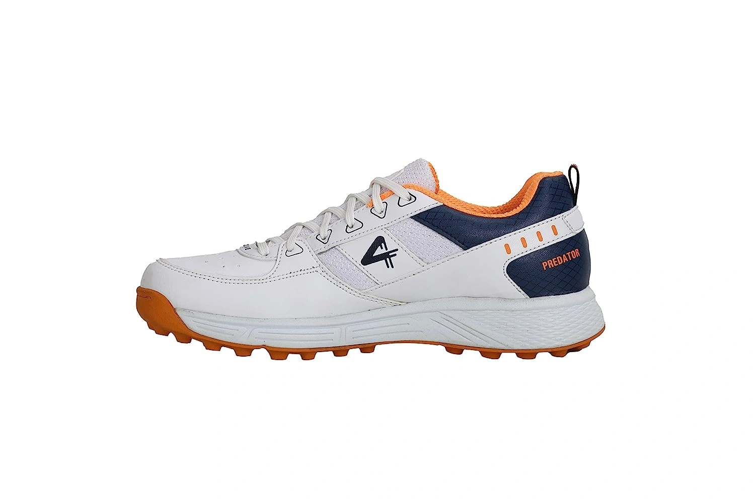 Sega Predator Cricket Shoes For Men-7-White - Orange-1