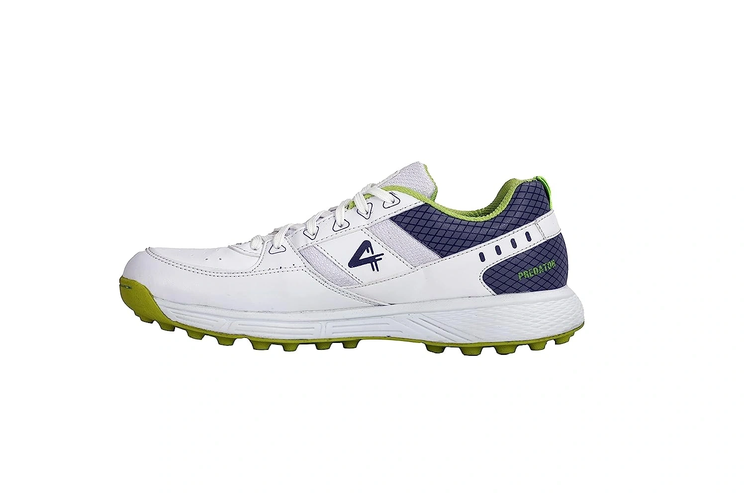 Sega Predator Cricket Shoes For Men-White - Lime-10-1