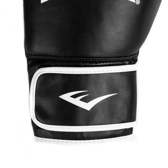 Everlast Core Training Gloves: Premium Synthetic Leather Boxing Gloves for Fitness Training and Entry-Level Athletes-Black-L-XL-1