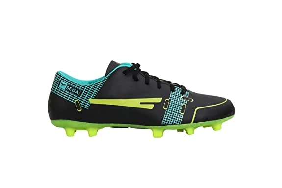 Sega Spectra Football Shoes with Spikes-GREEN/BLACK-10-4