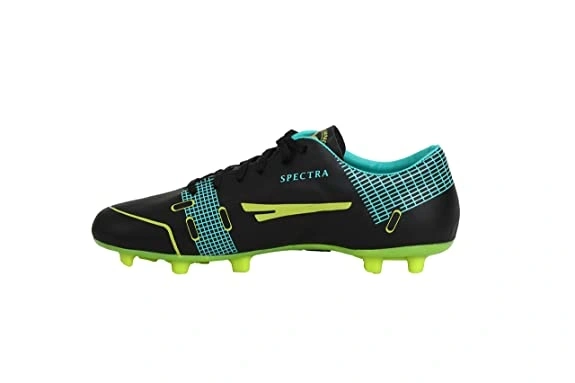 Sega Spectra Football Shoes with Spikes-GREEN/BLACK-9-1