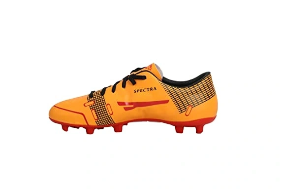 Sega Spectra Football Shoes with Spikes-ORANGE/RED-6-1