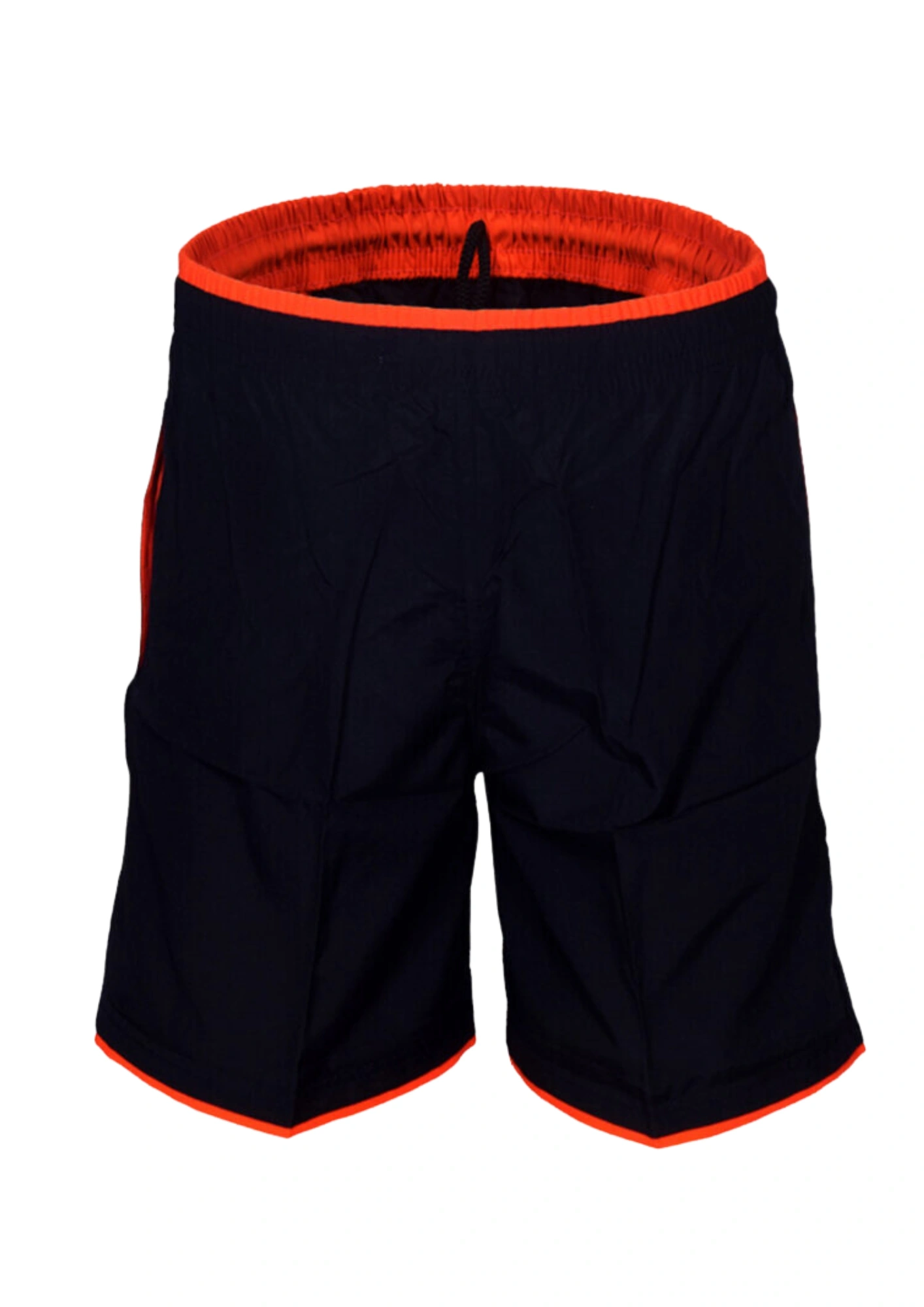 Berge Boy Soft and Lightweight Shorts: Versatile Boys' Shorts in a Variety of Colors-NAVY-ORANGE-6-1