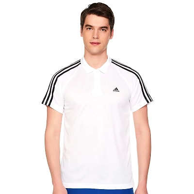 Adidas Men's Fitted Polo Shirt with AEROREADY Technology: Enhance Your Performance with Moisture-Wicking Comfort and Style-37225