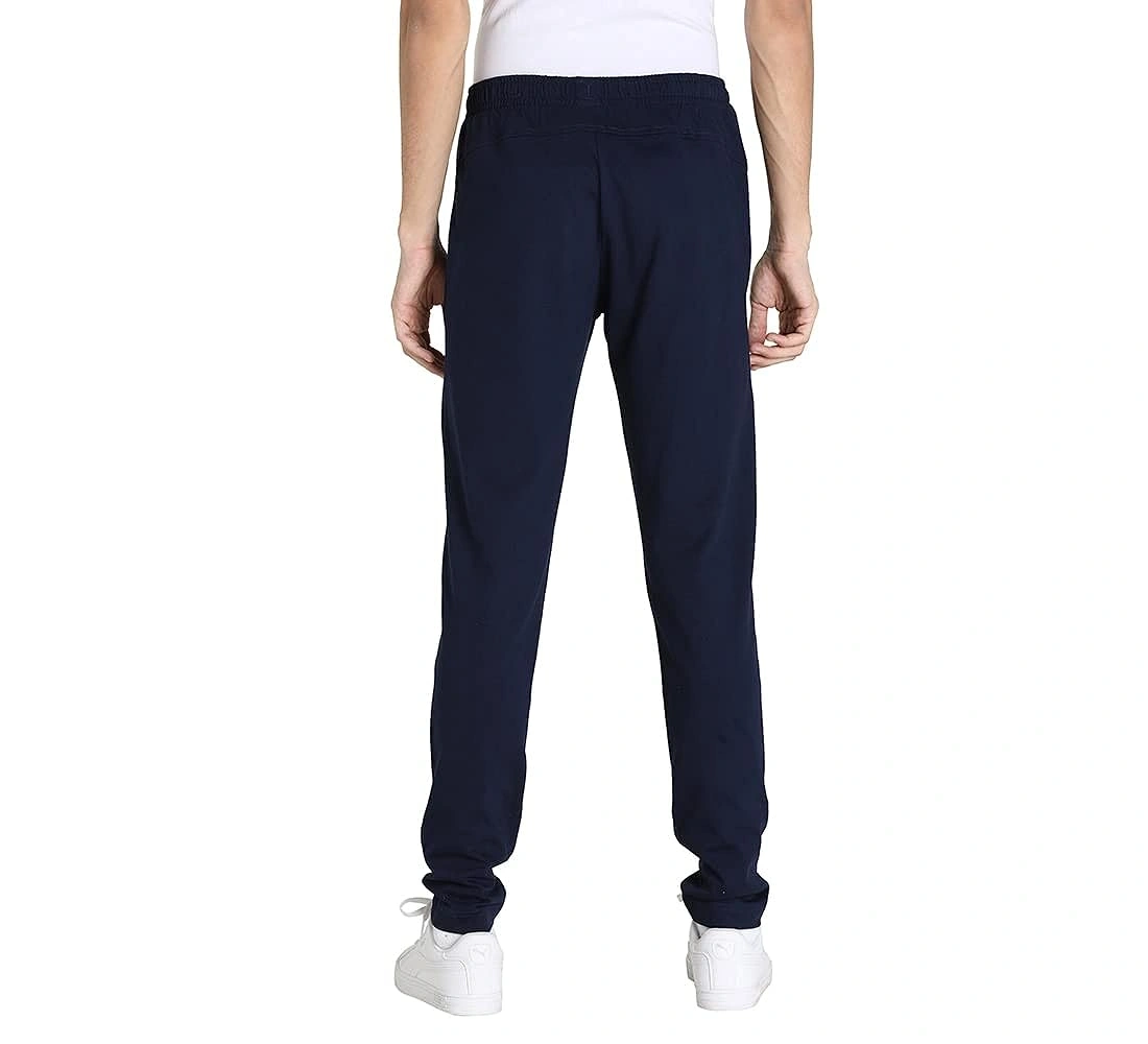 Puma Zippered Knitted Slim Fit Men's Jersey Sweat Pants-Peacoat-L-4