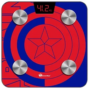 PowerMax X Marvel BCA-130 Marvel Edition Captain America Digital Weight Machine