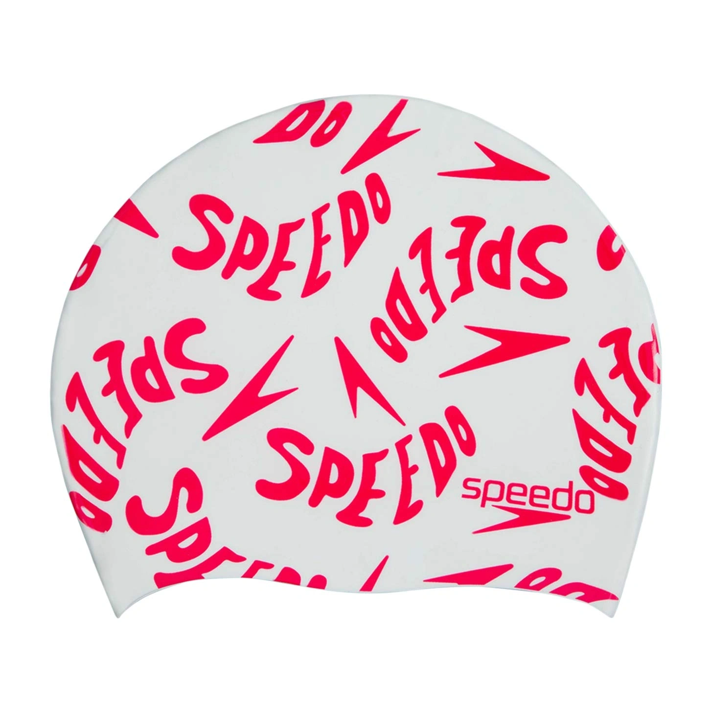 Speedo Slogan Cap-White / Red-JR-1