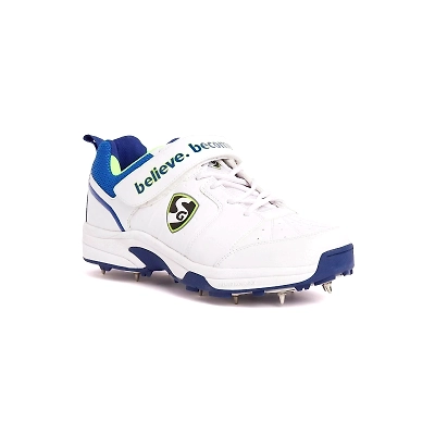 SG Sierra 2.0 Cricket Sports Shoes-WHITE/LIME/R.BLUE-10-2