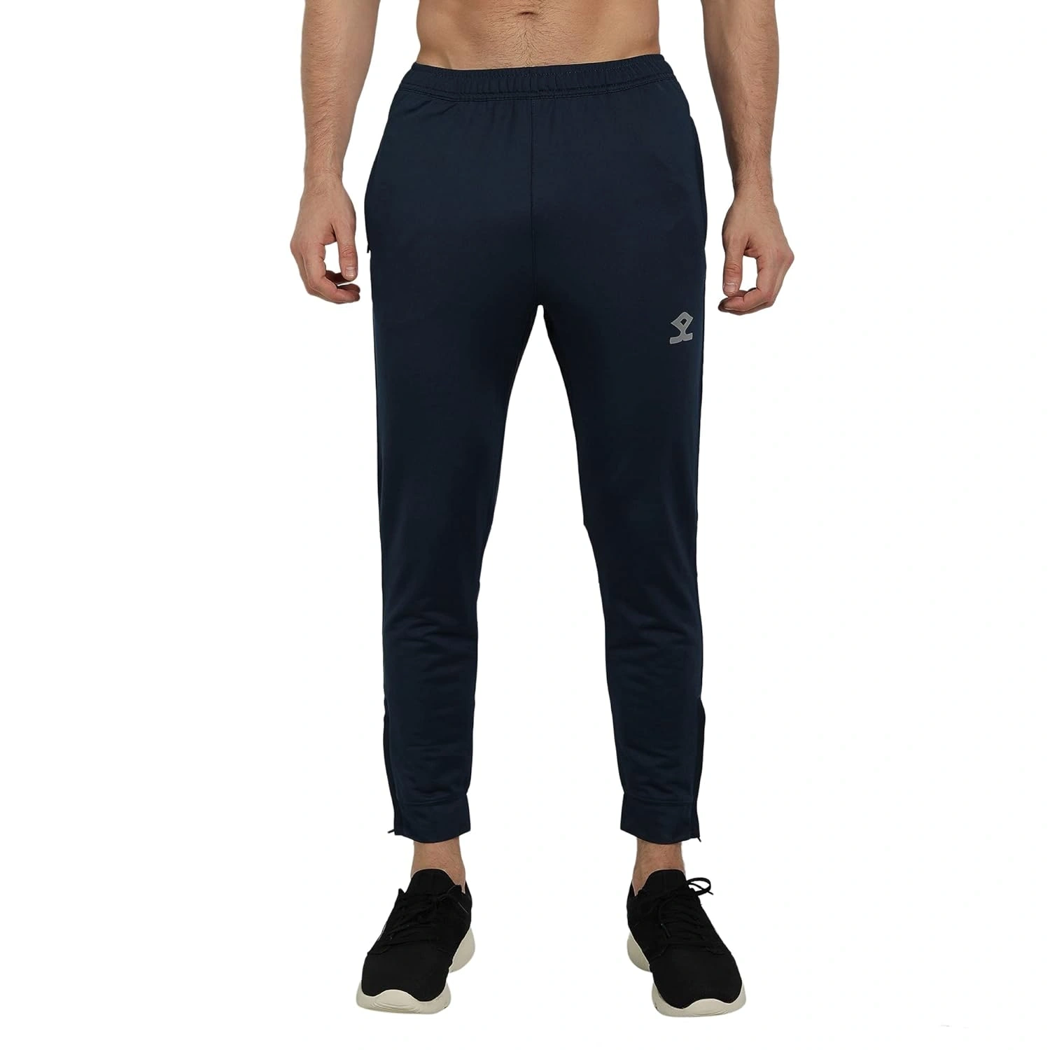 Shrey Sporty Knit Trousers-S-NAVY-1