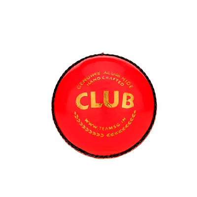 SG Club Pink Leather Cricket Ball-927