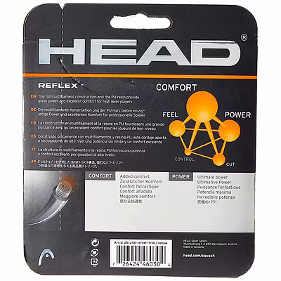 Head Reflex Squash String, 16L-BLACK-2