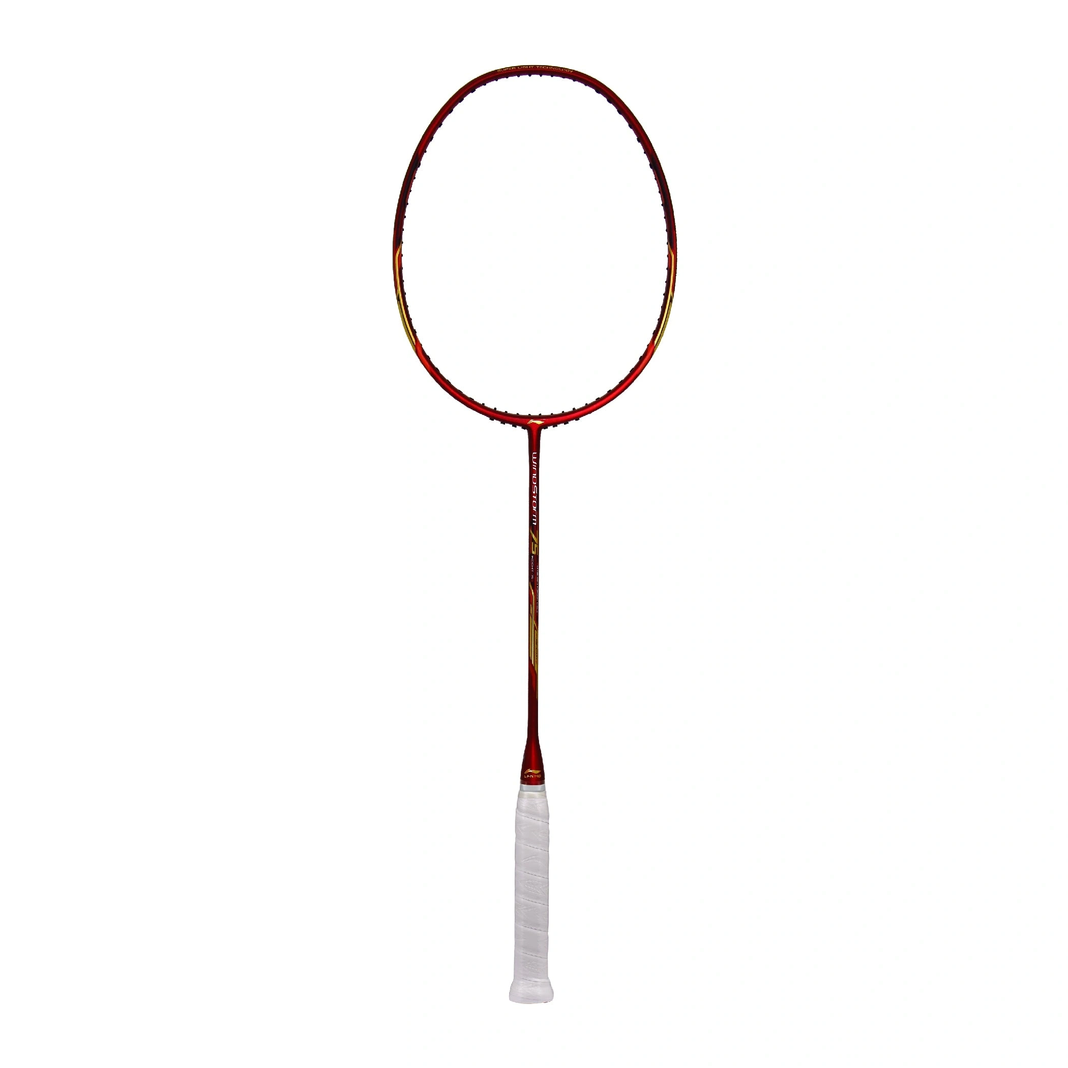 LI-NING WINDSTORM 75 BADMINTON RACKET-RED/GOLD-FS-1