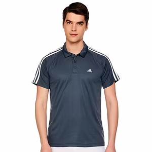 Adidas Men's Fitted Polo Shirt with AEROREADY Technology: Stay Cool, Dry, and Stylish During Workouts and Beyond