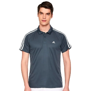 Adidas Men's Fitted Polo Shirt with AEROREADY Technology: Stay Cool, Dry, and Stylish During Workouts and Beyond