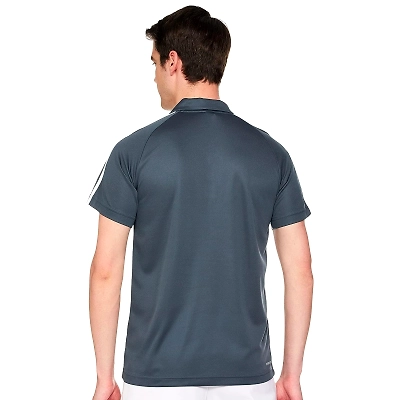 Adidas Men's Fitted Polo Shirt with AEROREADY Technology: Stay Cool, Dry, and Stylish During Workouts and Beyond-S-2