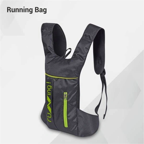 Nivia Polyester Running Bag-BLACK-4