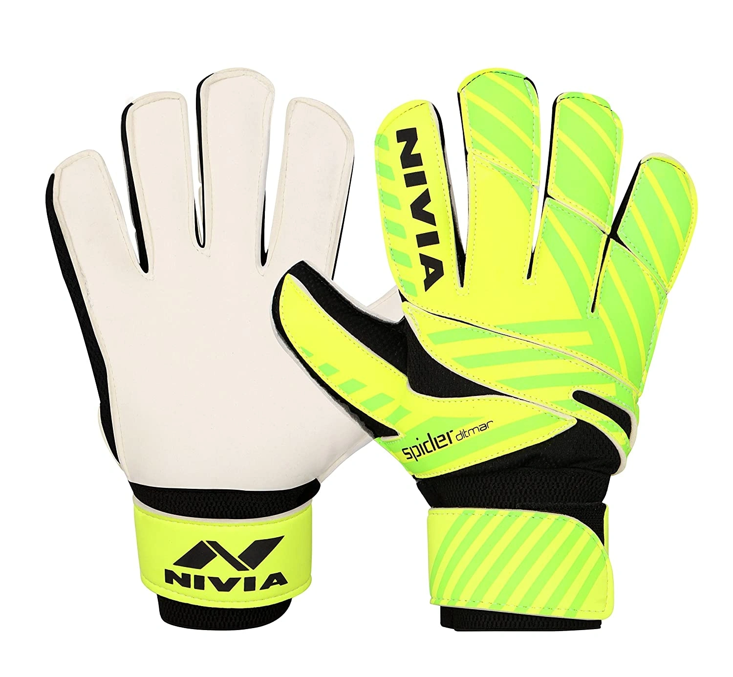 Nivia Ditmar Spider Goalkeeper Gloves-GREEN-M-1